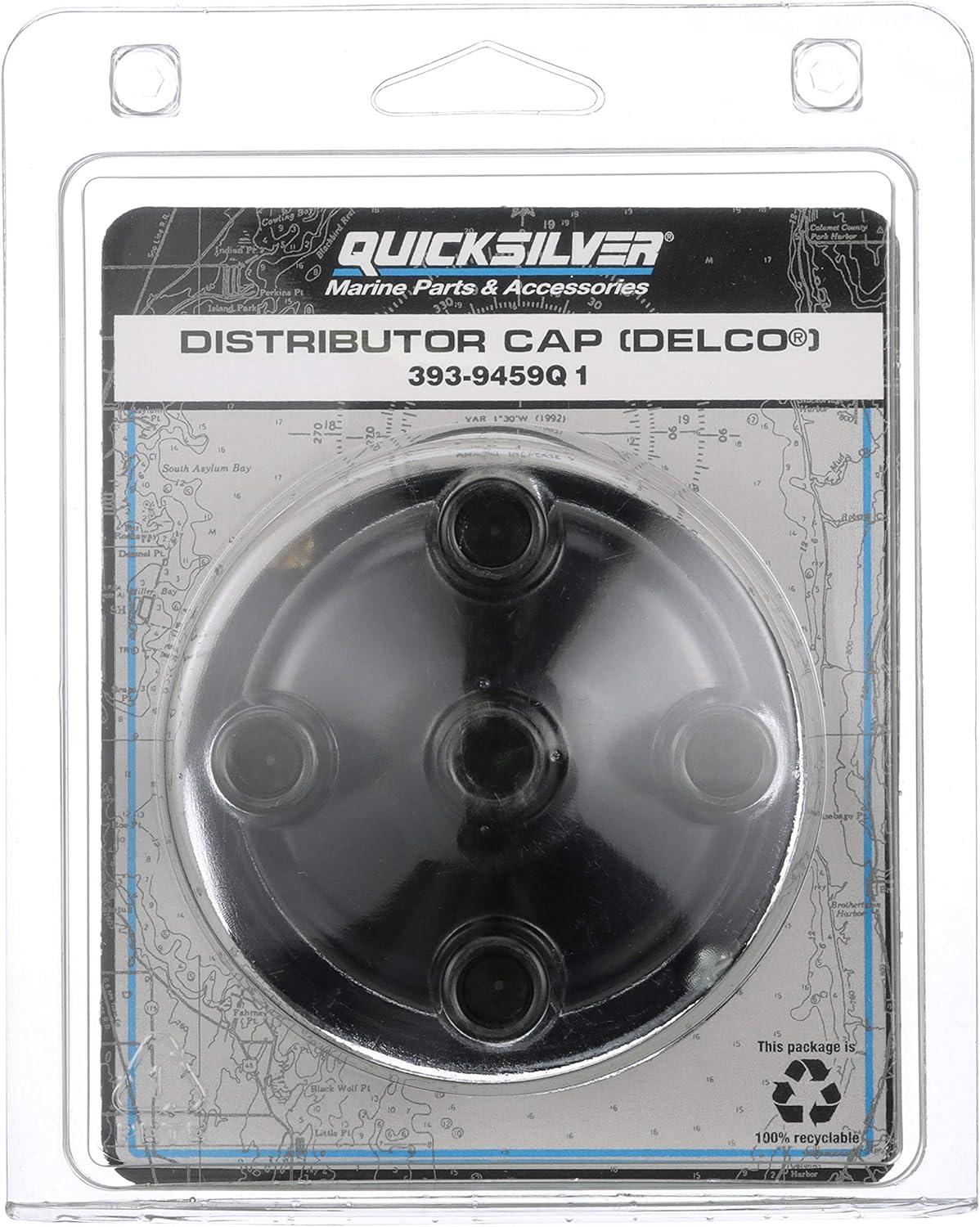 imageQuicksilver 9459Q1 Distributor Cap for MerCruiser Engines by General Motors wConventional Ignition Systems