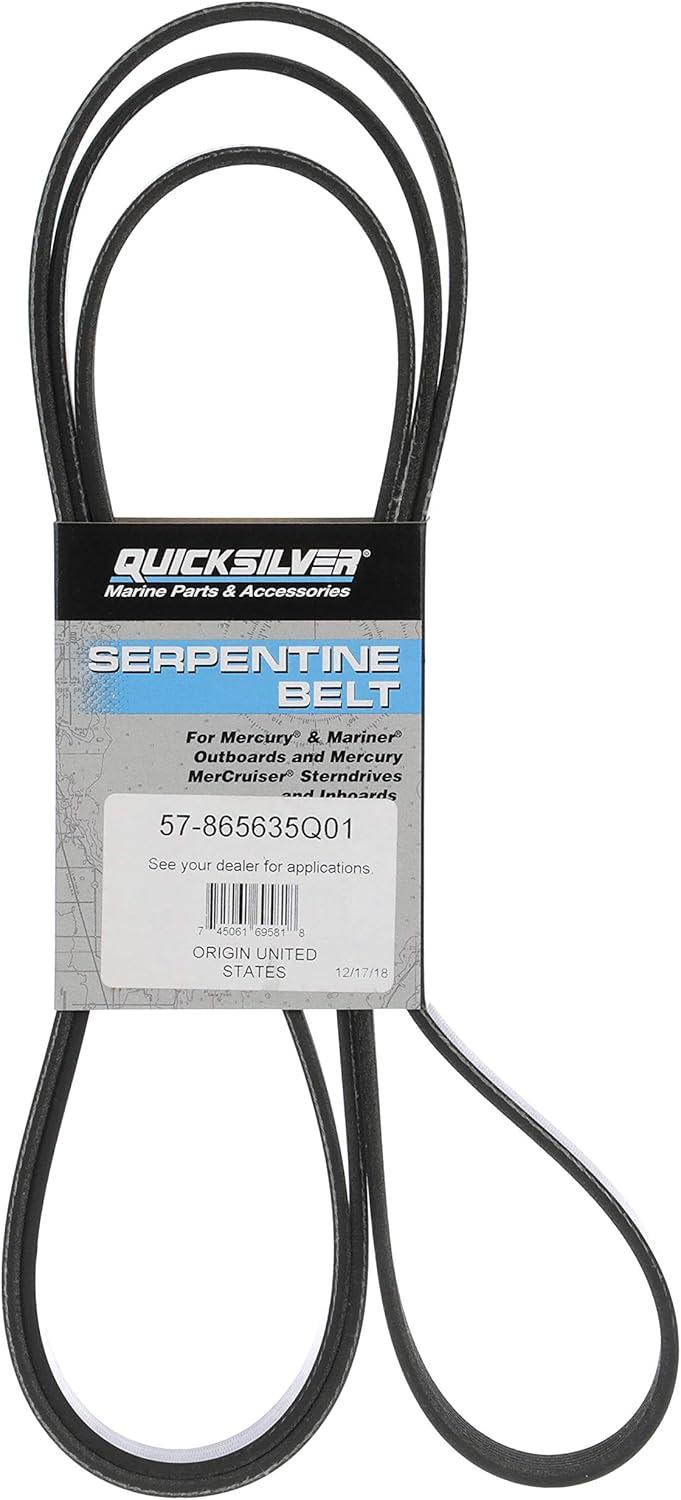 imageQuicksilver Serpentine Belt 865635Q01  2519 mm Long  for MerCruiser Stern Drives 496 MAG