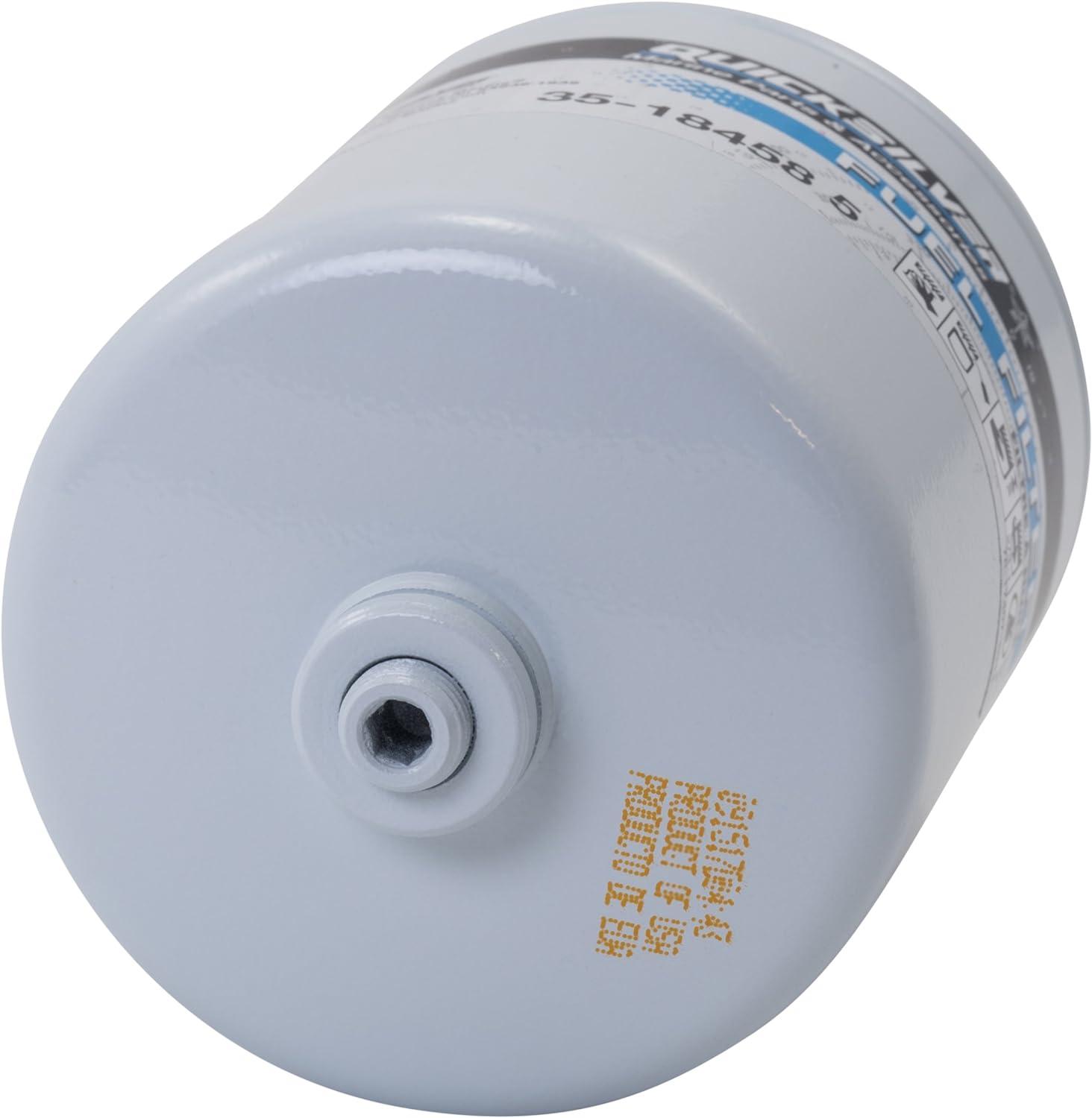imageQuicksilver 18458Q4 Water Separating Fuel Filter Kit with Blue Water Warning Sensor for Mercury Outboards