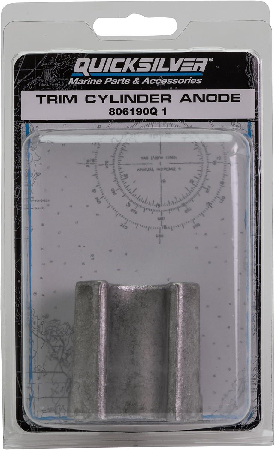 imageQuicksilver 806190Q1 Aluminum Anode for Bravo Drive Trim Cylinder for Bravo Blackhawk and Vazer Drives