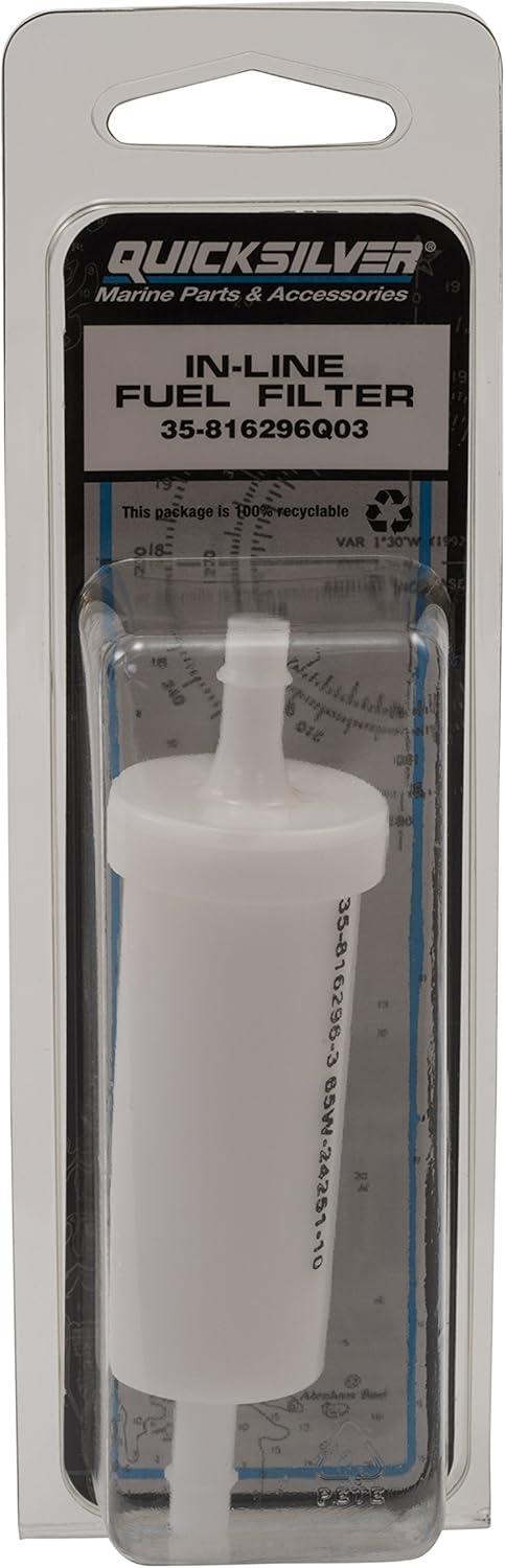 imageQuicksilver 816296Q03 Inline Fuel Filter Element for Mercury and Mariner Outboards