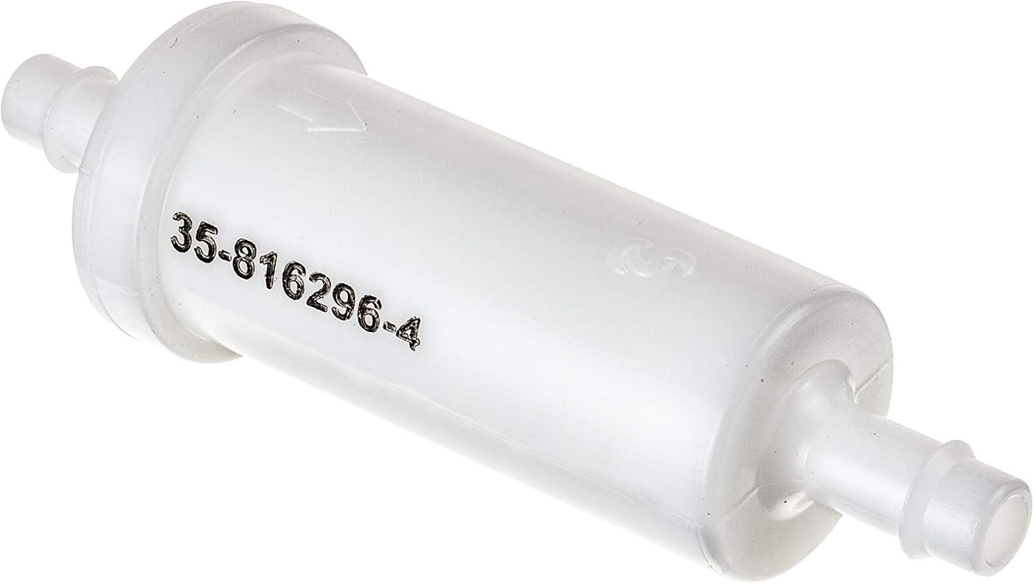 imageQuicksilver 816296Q2 Marine Engine Inline Fuel Filter with Barbs for 516quot 8mm Fuel Lines