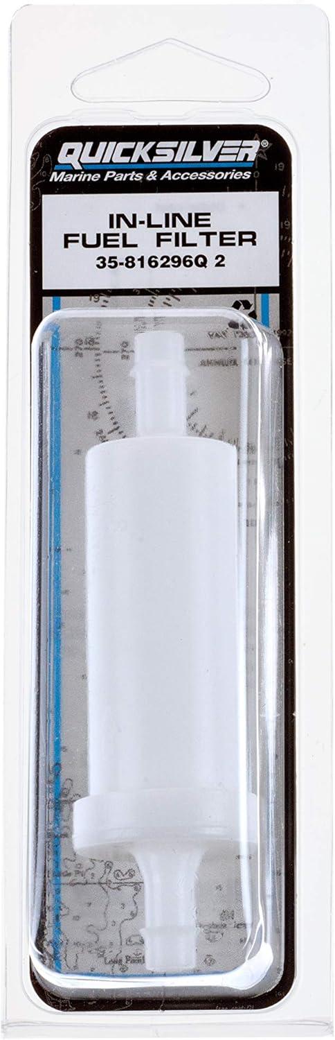 imageQuicksilver 816296Q2 Marine Engine Inline Fuel Filter with Barbs for 516quot 8mm Fuel Lines