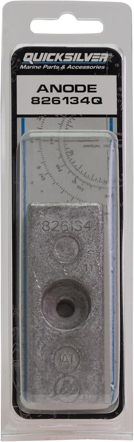 imageQuicksilver 826134Q Side Pocket Aluminum Anode for Mercury Mariner and Force Outboards