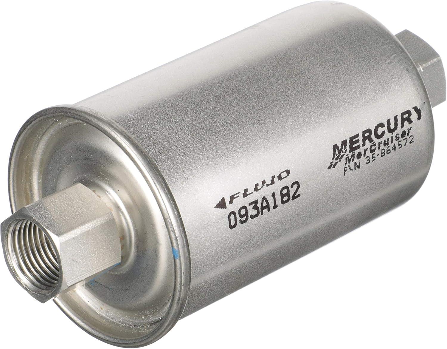 imageQuicksilver 864572 Replacement Inline Fuel Filter for MerCruiser Sterndrive and Inboard Gasoline Engines