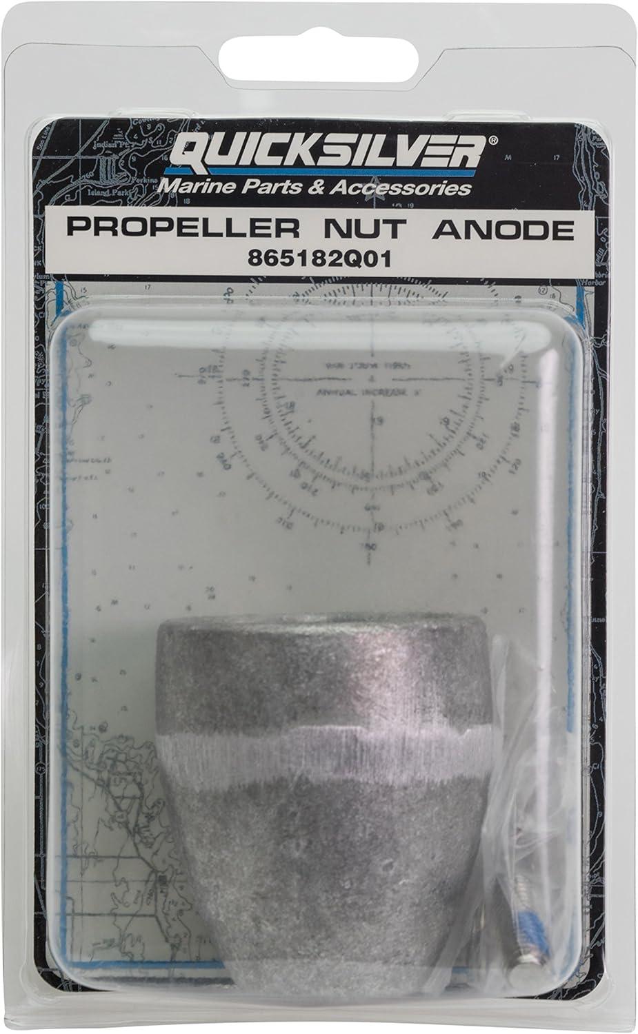 imageQuicksilver 865182Q01 Aluminum Anode Kit  Prop Nut on Bravo III Drives