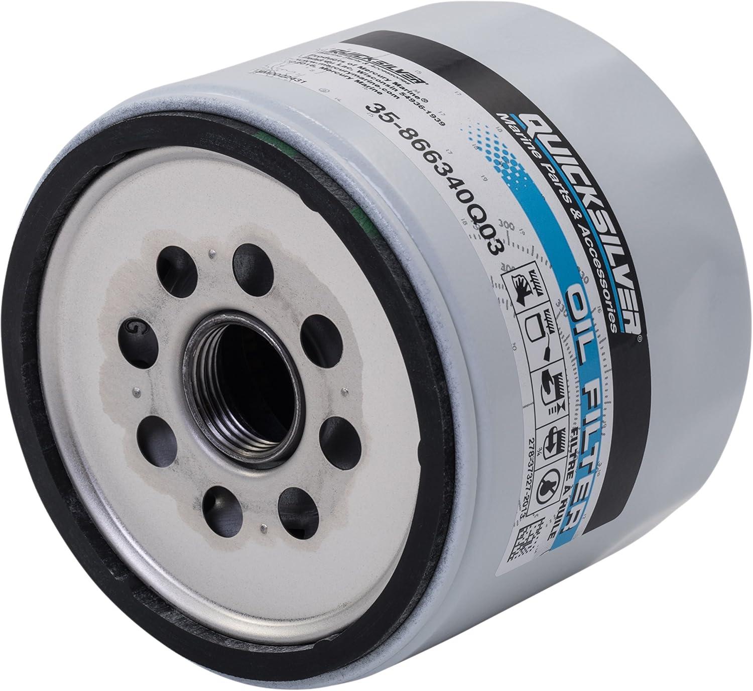 imageQuicksilver 866340Q03 Oil Filter for MerCruiser Sterndrive and Inboard EnginesUnspecified Pack of 2