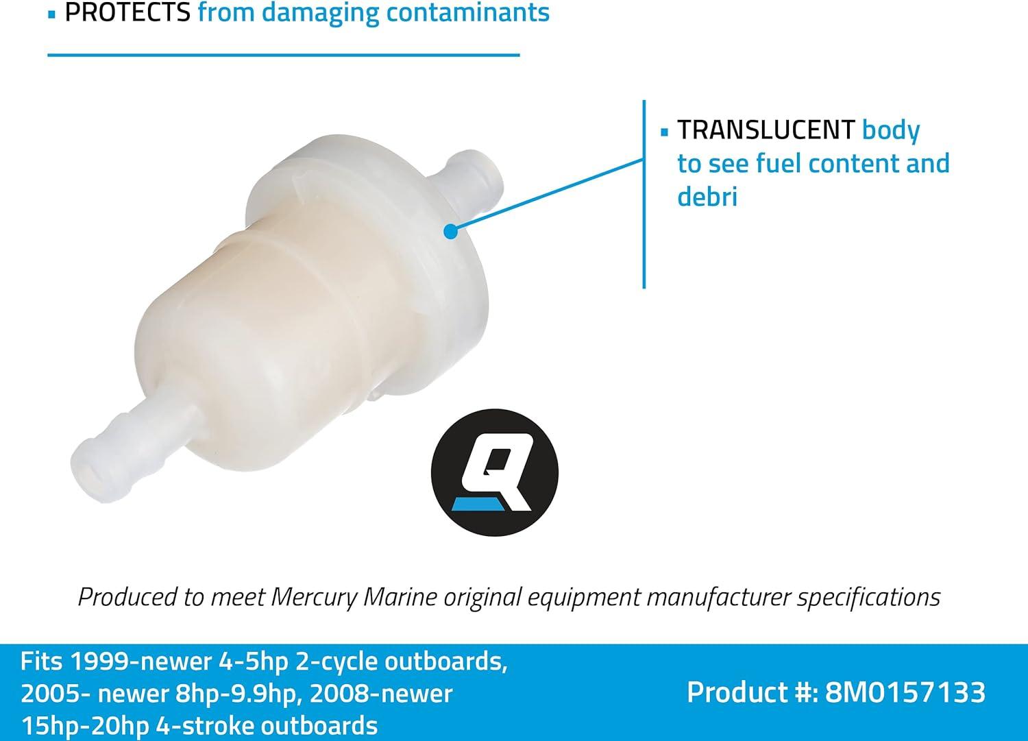 imageQuicksilver 879885Q Inline Fuel Filter for Mercury and Mariner OutboardsUnspecified