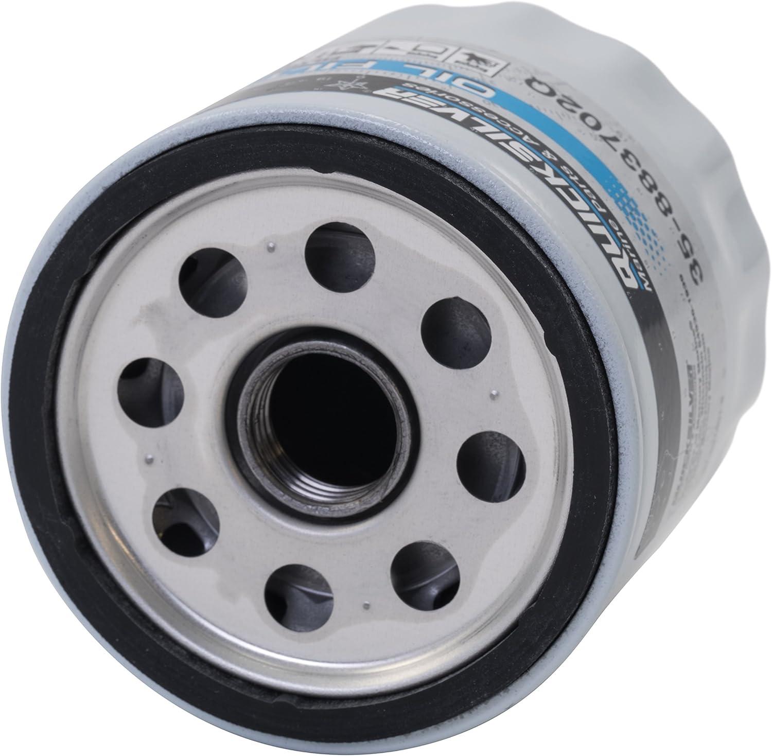 imageQuicksilver 883702Q Engine Block Mount Oil Filter for V6 MerCruiser Sterndrive Engines