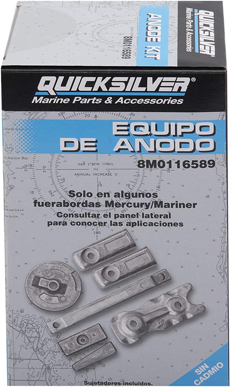 imageQuicksilver 8M0116589 Transom and Gearcase Aluminum Anode Kit