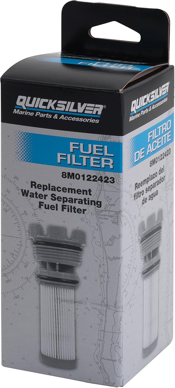 imageQuicksilver 8M0122423 Fuel Filter Element for Select Mercury Outboards and MerCruiser Sterndrive Engines