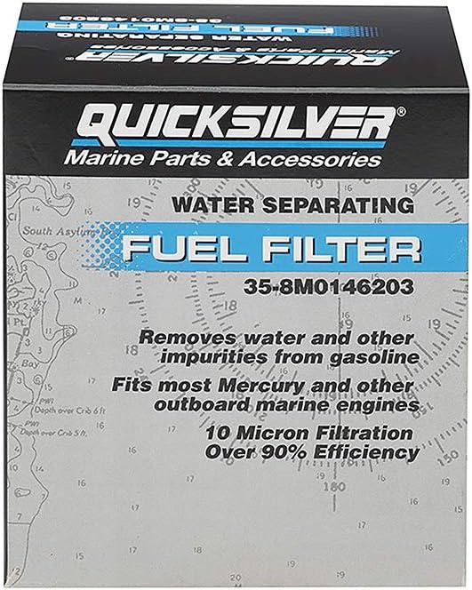 imageQuicksilver 8M0146203 Water Separating Fuel Filter 10Micron Filtration Quicksilver Head
