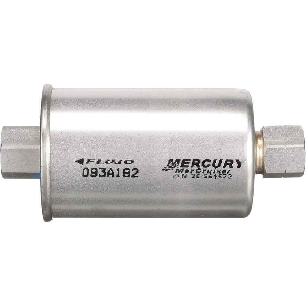 imageQuicksilver 864572 Replacement Inline Fuel Filter for MerCruiser Sterndrive and Inboard Gasoline Engines