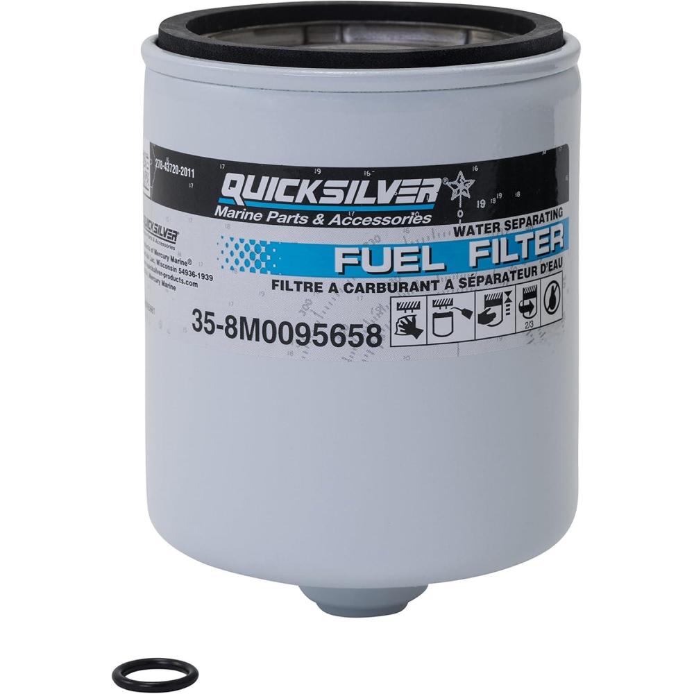 imageQuicksilver 8M0095658 Water Separating Fuel Filter Kit for Verado V6 Outboards