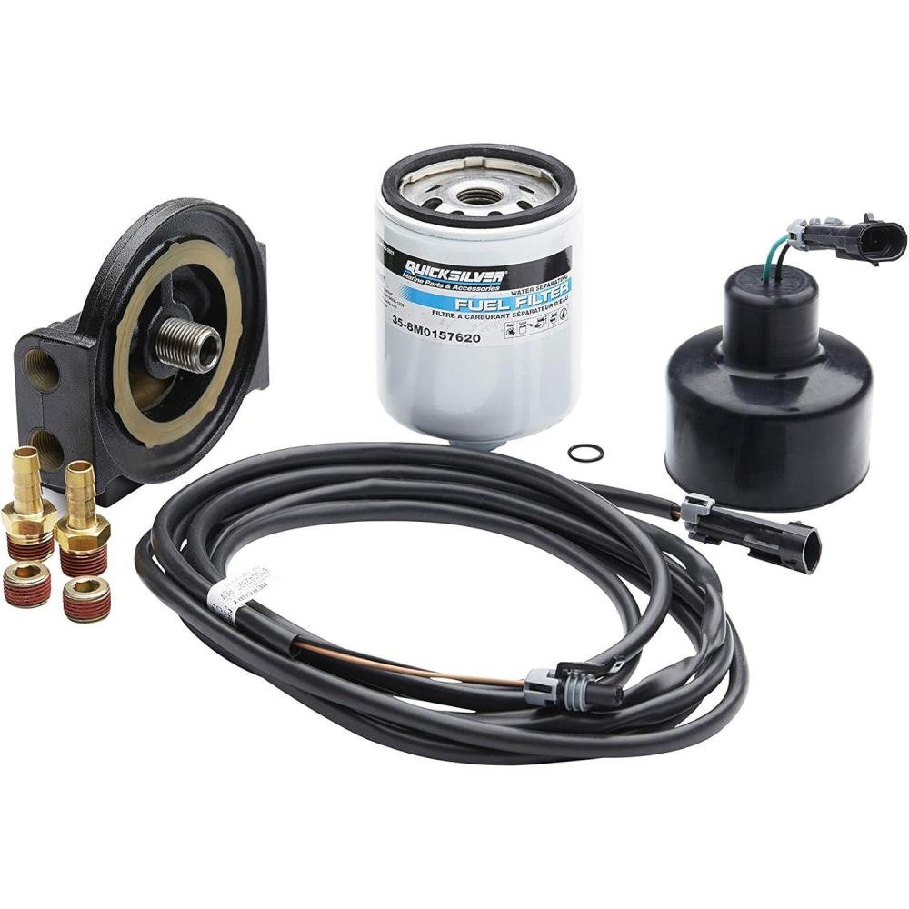 imageQuicksilver 8M0157708 Water Separating and Sensing Fuel Filter Kit for Select Mercury L6 Verado Outboards