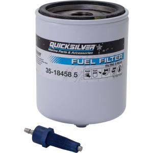 imageQuicksilver 18458Q4 Water Separating Fuel Filter Kit with Blue Water Warning Sensor for Mercury Outboards