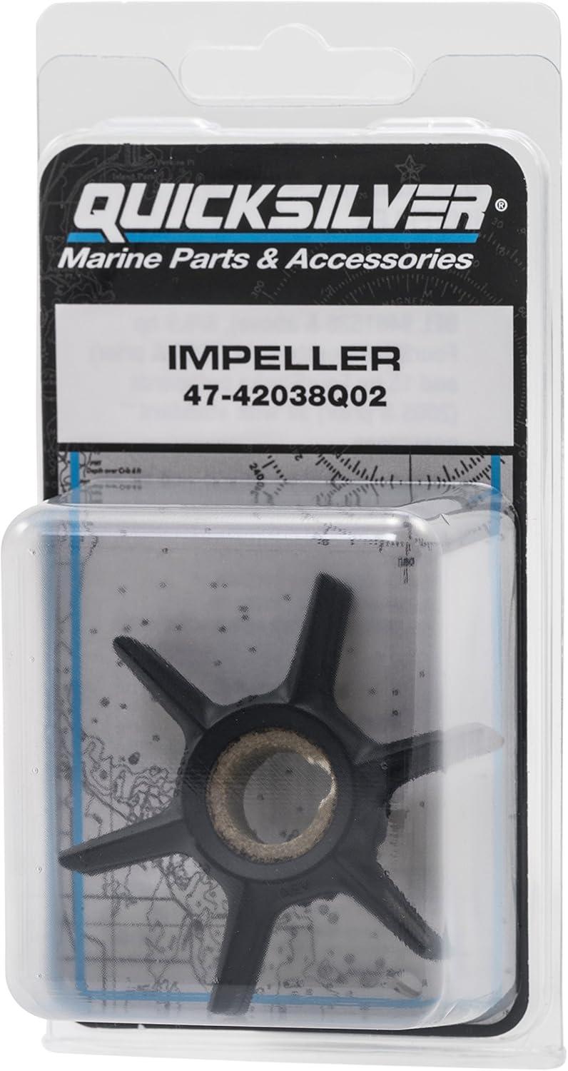 imageQuicksilver 42038Q02 Water Pump Impeller for Select Mercury and Mariner 2Cycle Outboards
