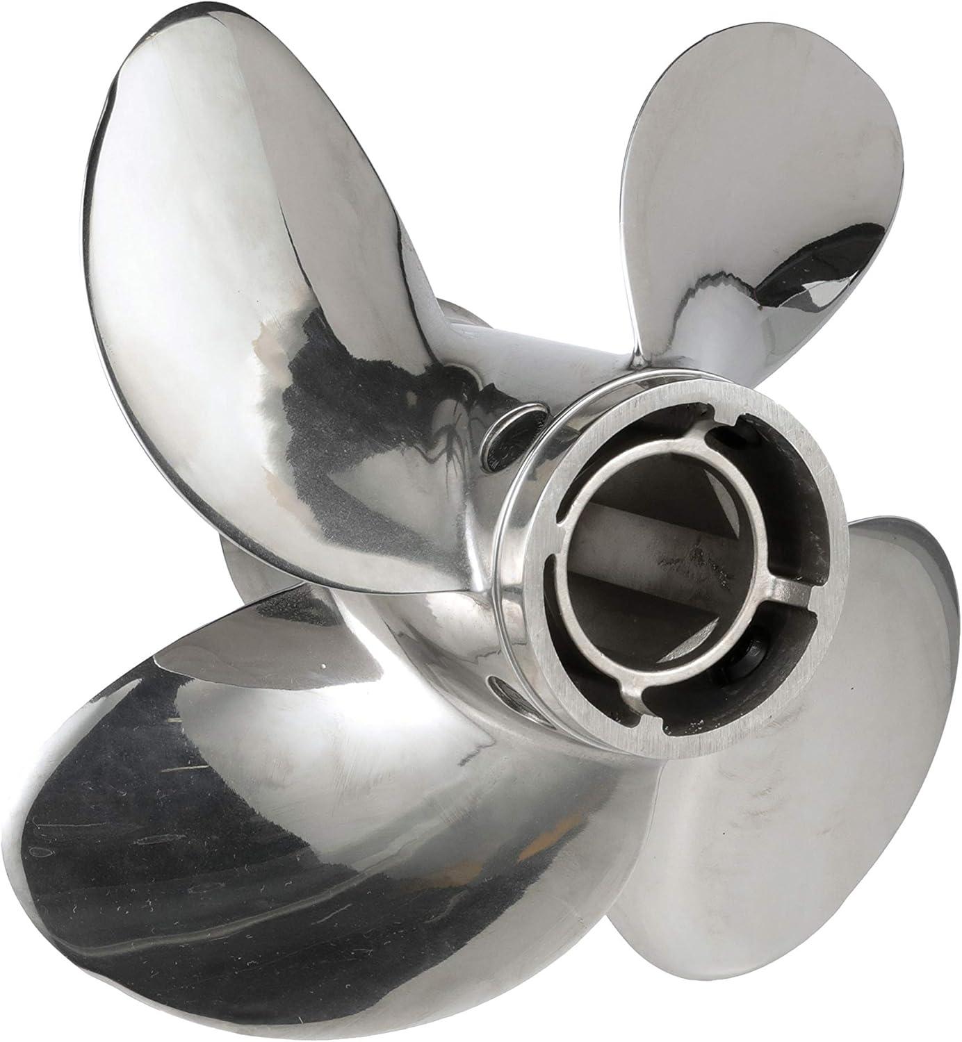 imageQuicksilver 4Blade Q4 Stainless Steel Propeller40 CT  125 HP Mercury