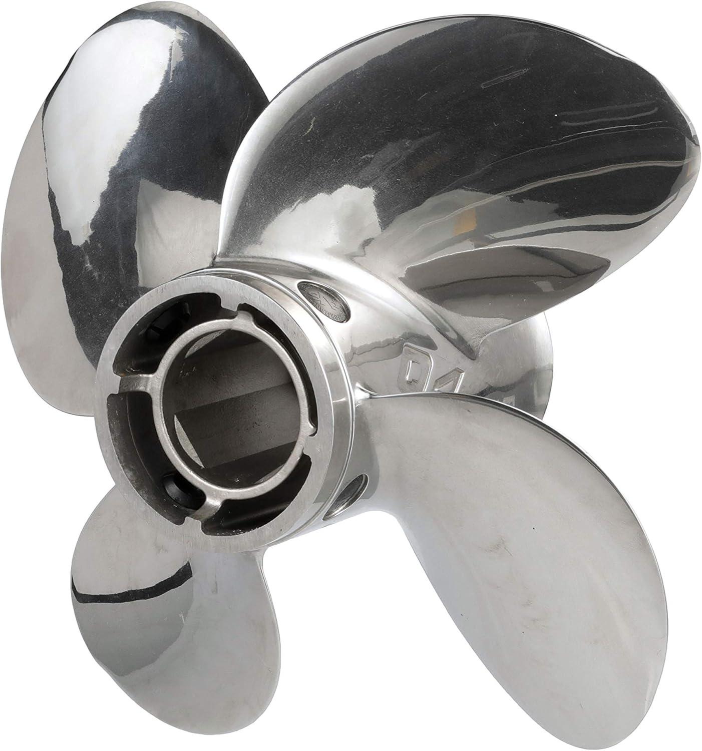 imageQuicksilver 4Blade Q4 Stainless Steel Propeller40 CT  125 HP Mercury