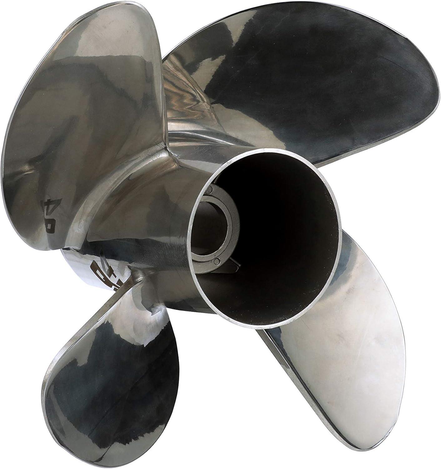 imageQuicksilver 4Blade Q4 Stainless Steel Propeller90 CT  400 HP MercuryMerCruiser