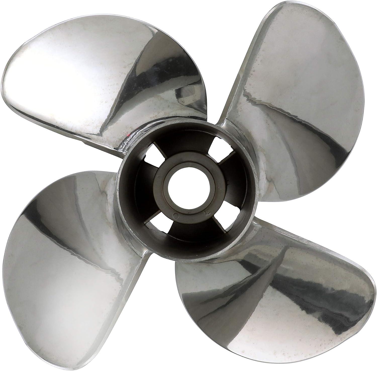 imageQuicksilver 4Blade Q4 Stainless Steel Propeller90 CT  400 HP MercuryMerCruiser