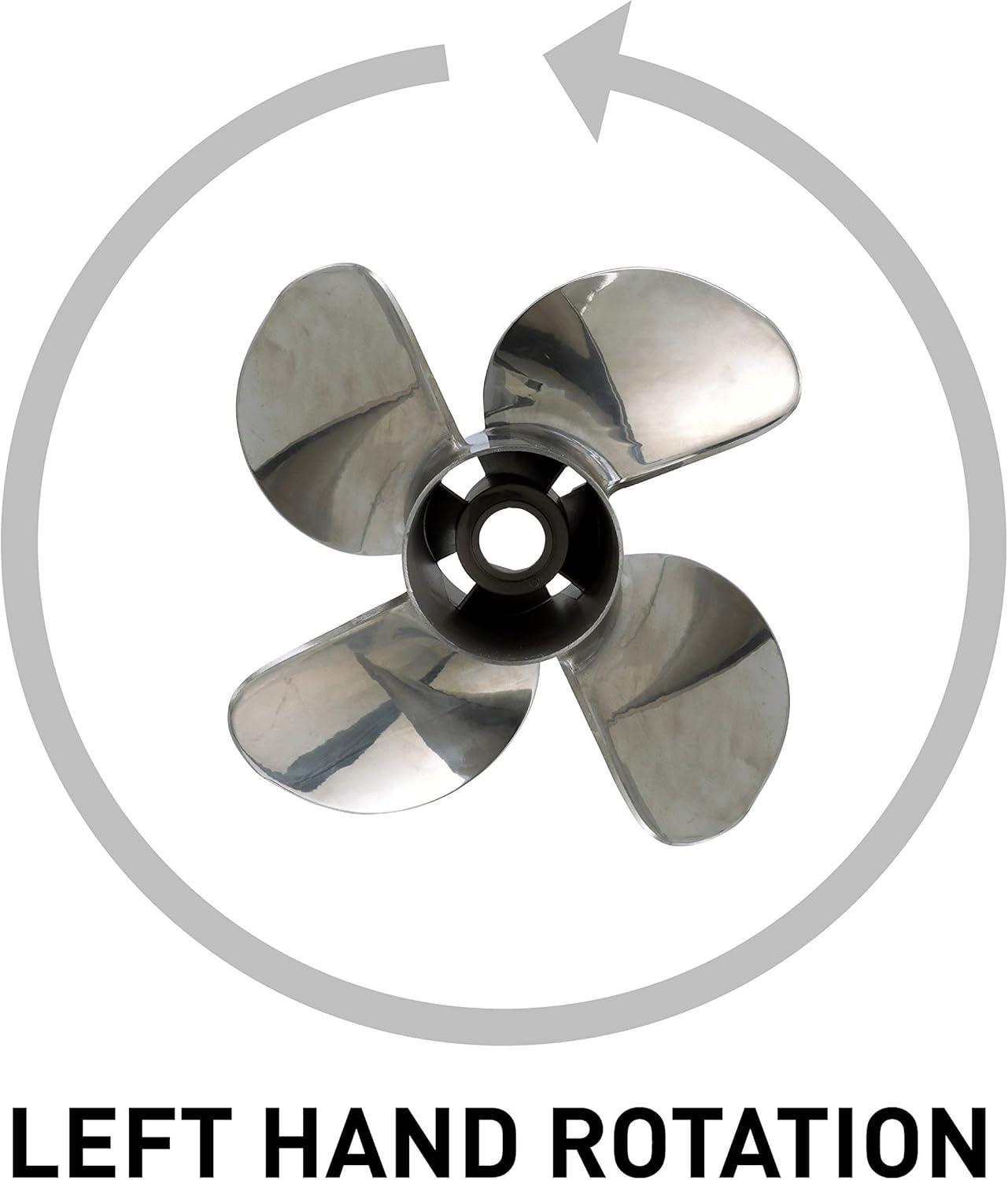 imageQuicksilver 4Blade Q4 Stainless Steel Propeller90 CT  400 HP MercuryMerCruiser
