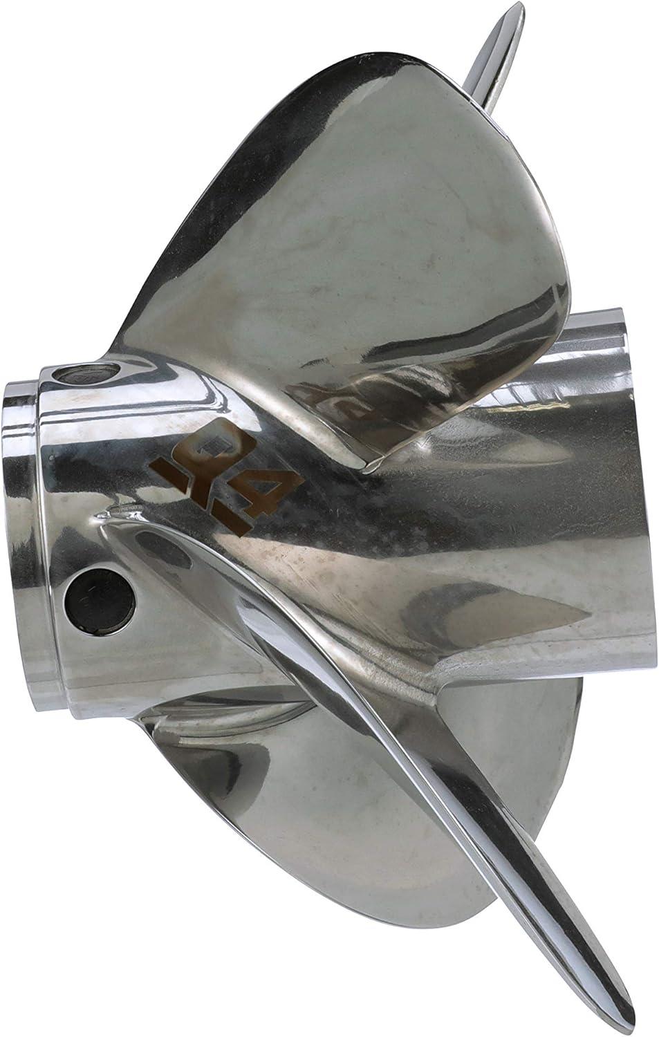 imageQuicksilver 4Blade Q4 Stainless Steel Propeller90 CT  400 HP MercuryMerCruiser