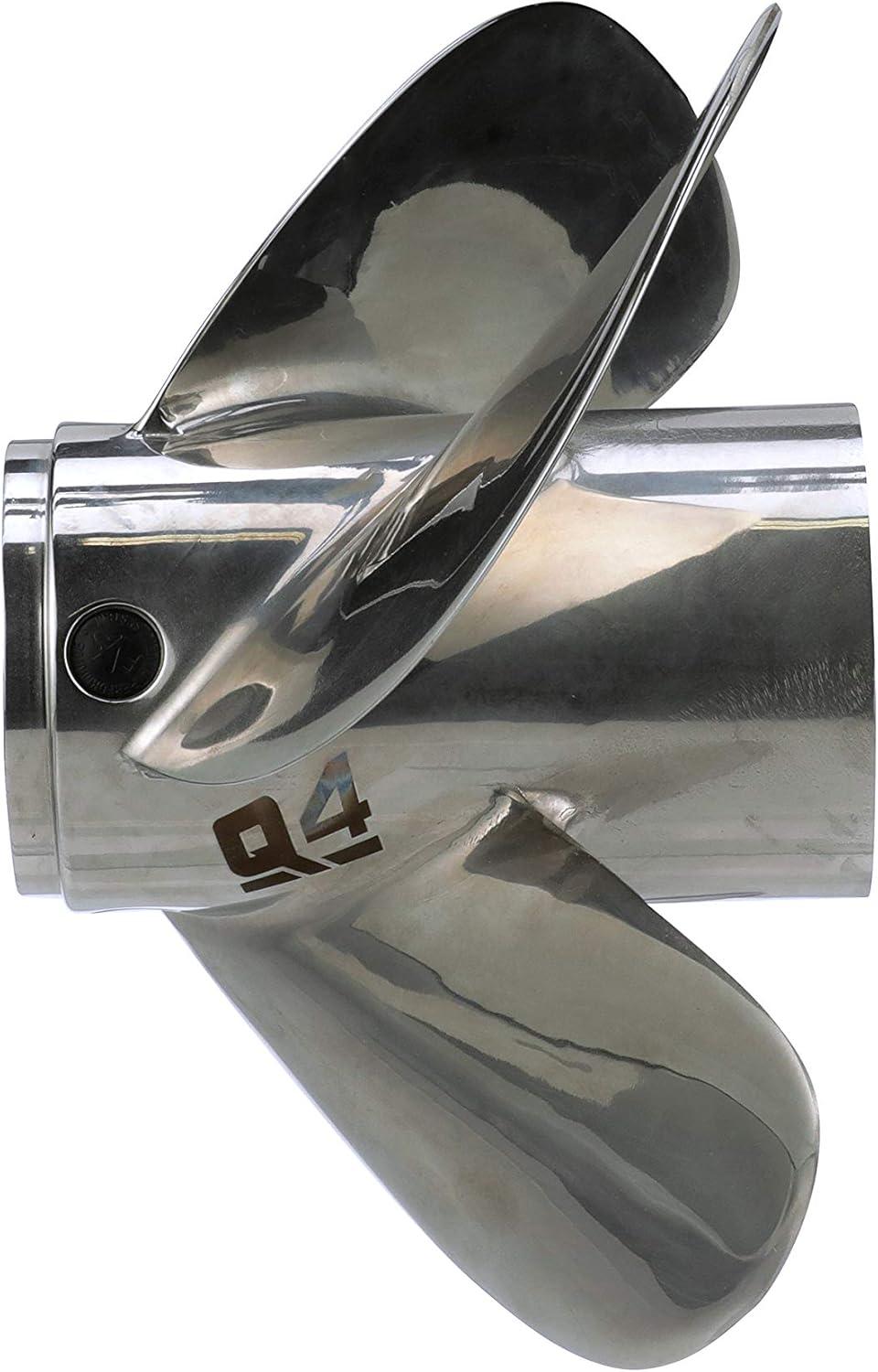 imageQuicksilver 4Blade Q4 Stainless Steel Propeller90 CT  400 HP MercuryMerCruiser