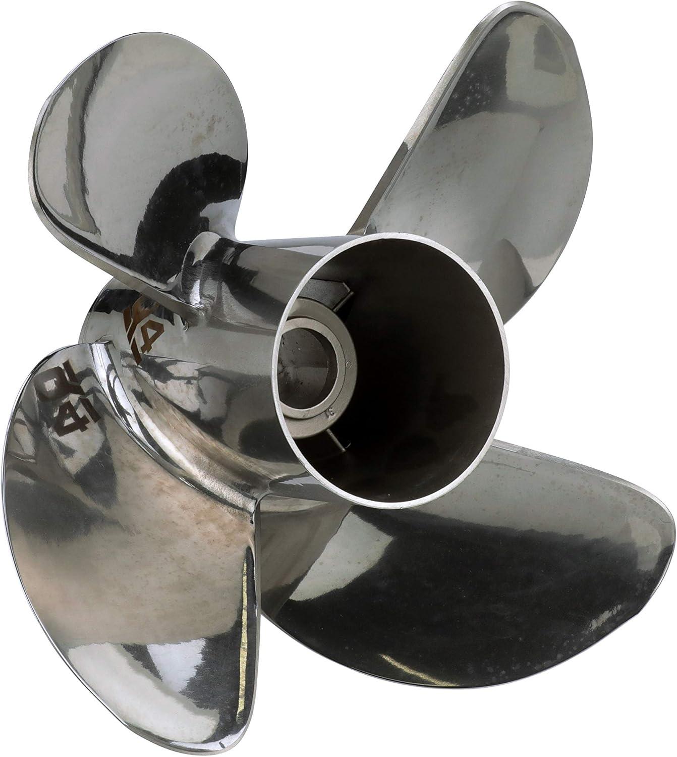 imageQuicksilver 4Blade Q4 Stainless Steel Propeller90 CT  400 HP MercuryMerCruiser