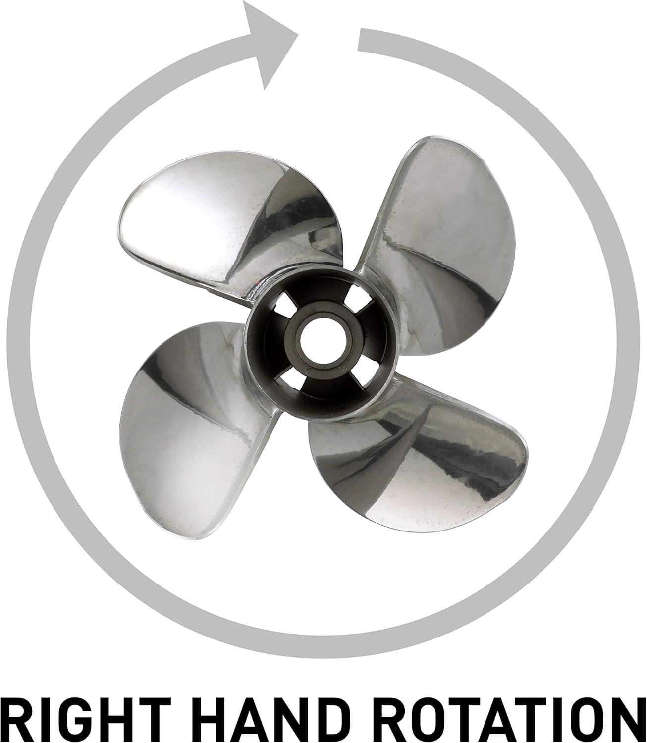 imageQuicksilver 4Blade Q4 Stainless Steel Propeller90 CT  400 HP MercuryMerCruiser