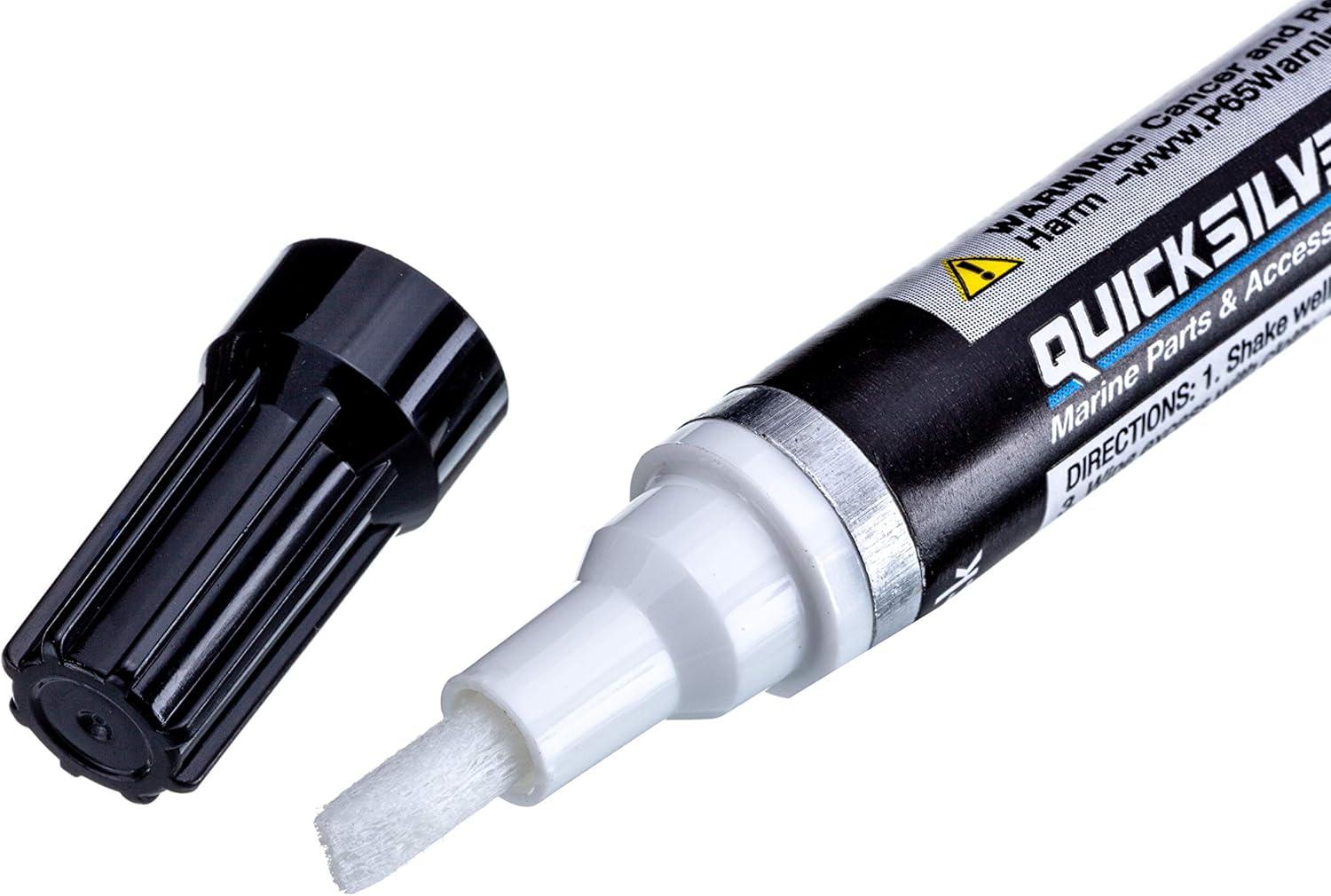imageQuicksilver 8M0137092 Mercury Phantom Black Paint Pen  03 Fl Oz TouchUp Pen