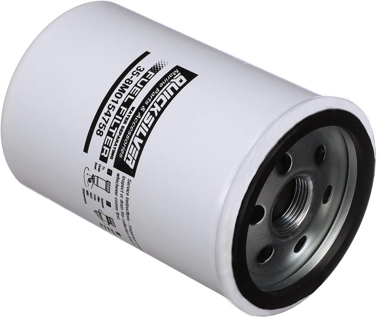 imageQuicksilver 8M0154758 Water Separating Fuel Filter for Various Marine Engines