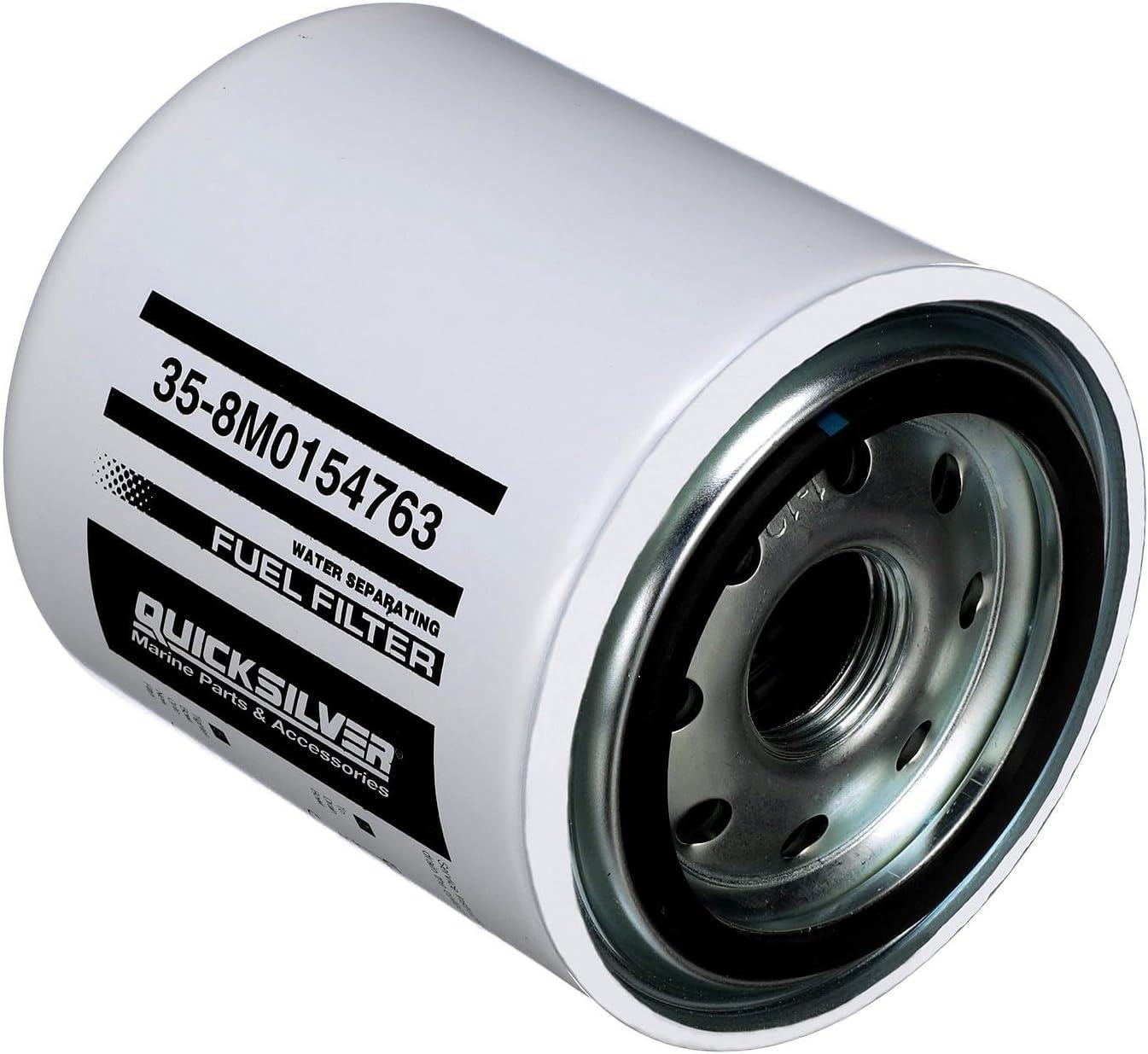 imageQuicksilver 8M0154763 Water Separating Fuel Filter for Select Johnson and Evinrude 250300hp Outboards