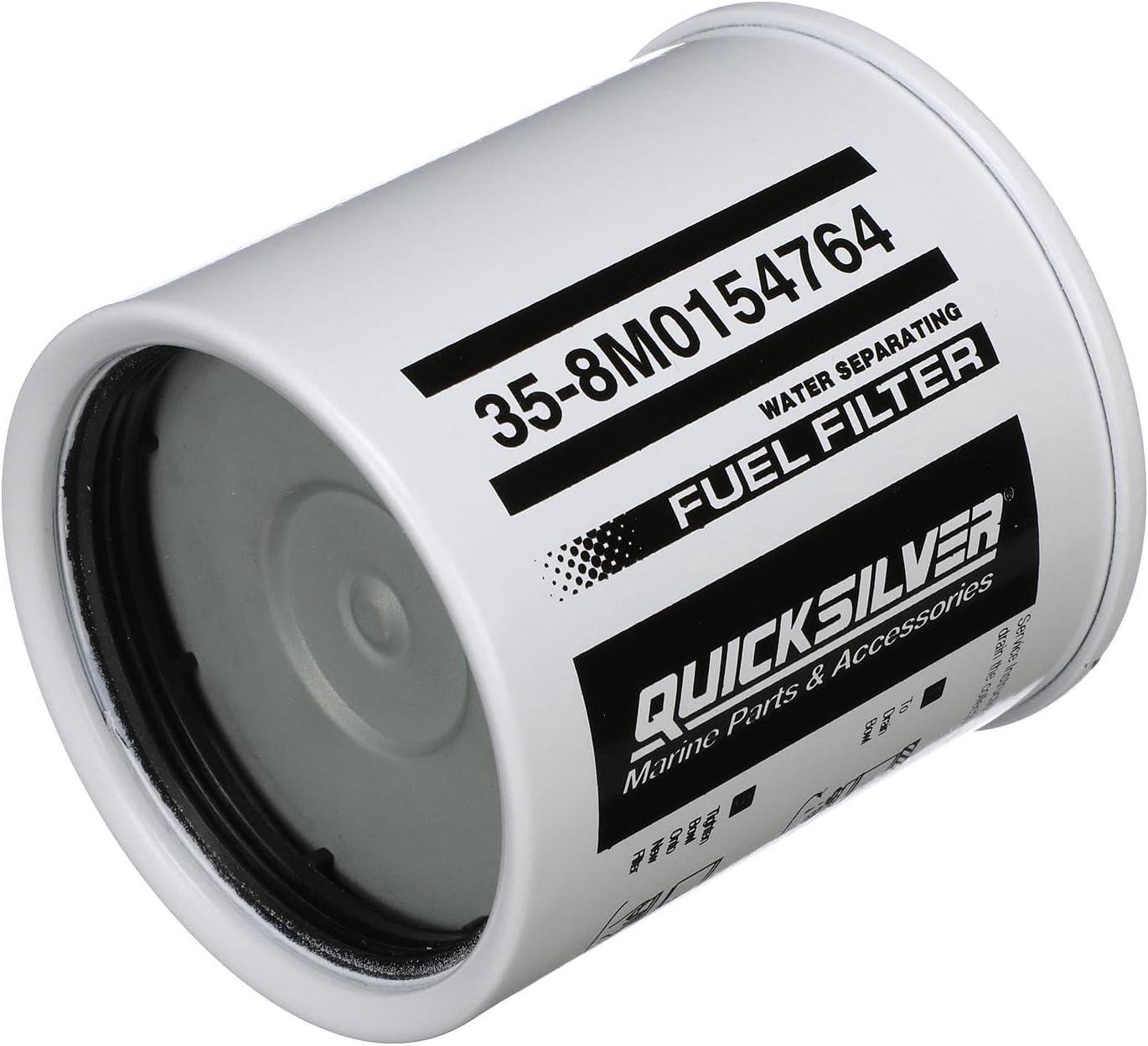 imageQuicksilver 8M0154764 Water Separating Fuel Filter for Select Honda and Suzuki Outboards