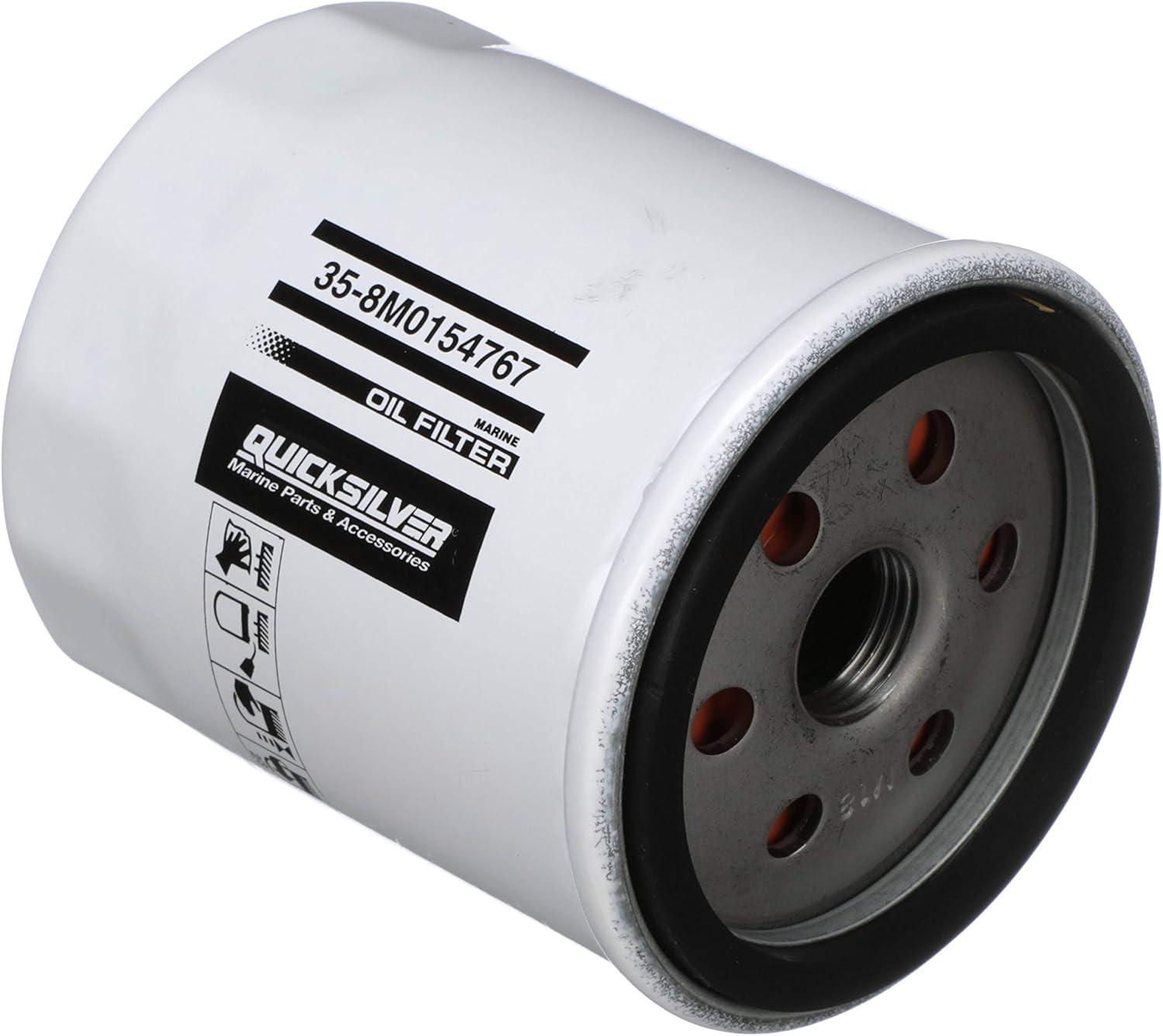imageQuicksilver 8M0154767 20 Micron Oil Filter for Various Marine Engines