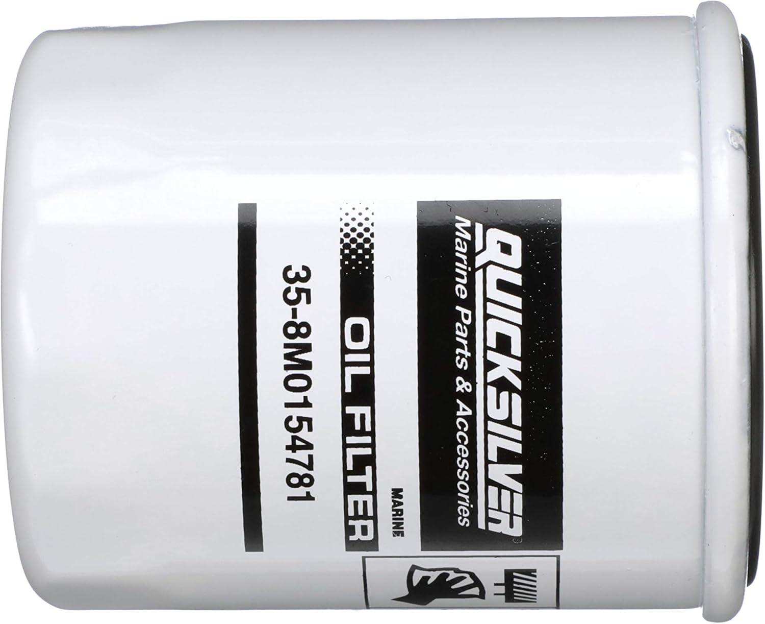 imageQuicksilver 8M0154781 20 Micron Oil Filter for Select Johnson and Evinrude 90115hp and Select Suzuki 70115hpUnspecified
