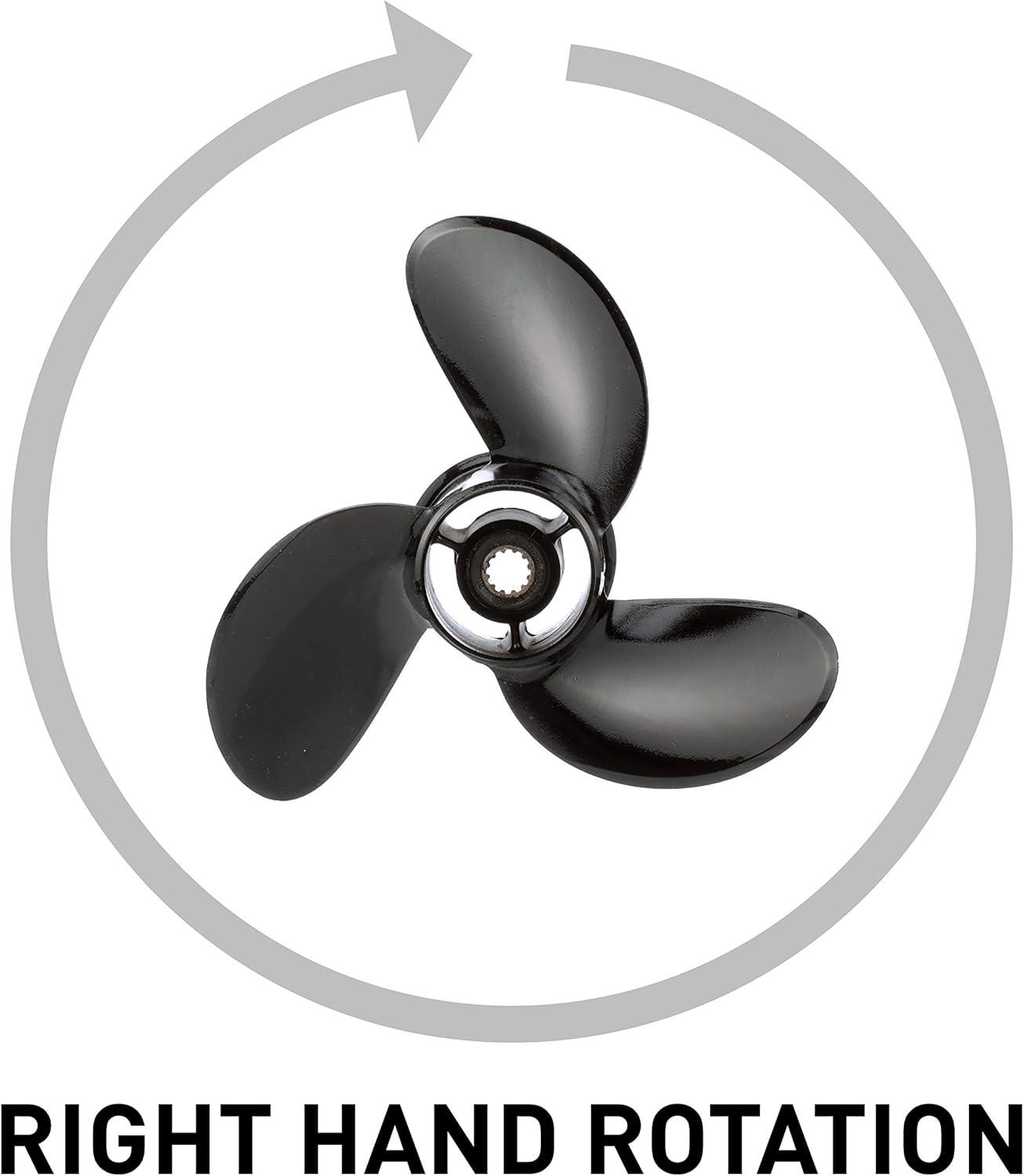 imageQuicksilver Black Diamond 3Blade Aluminum Propeller 875 Dia x 65 Pitch Right Hand