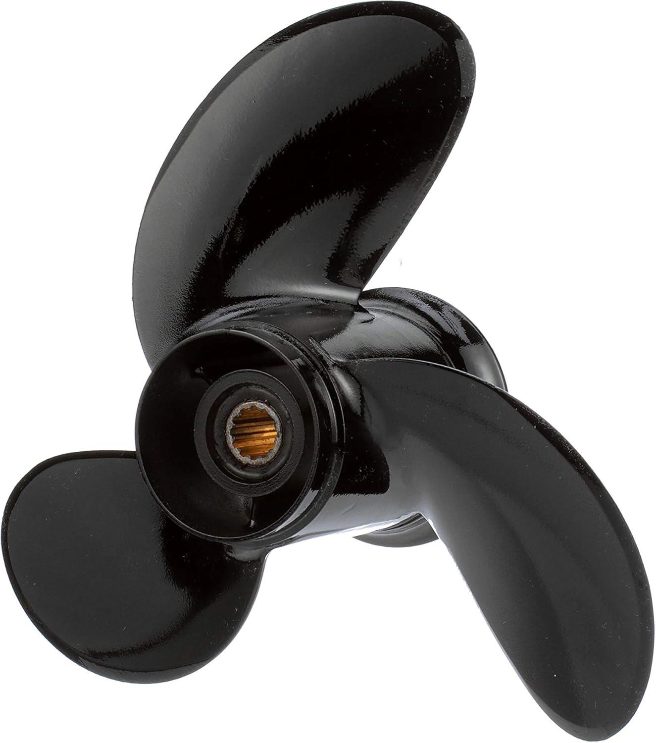 imageQuicksilver Black Diamond 3Blade Aluminum Propeller 875 Dia x 65 Pitch Right Hand