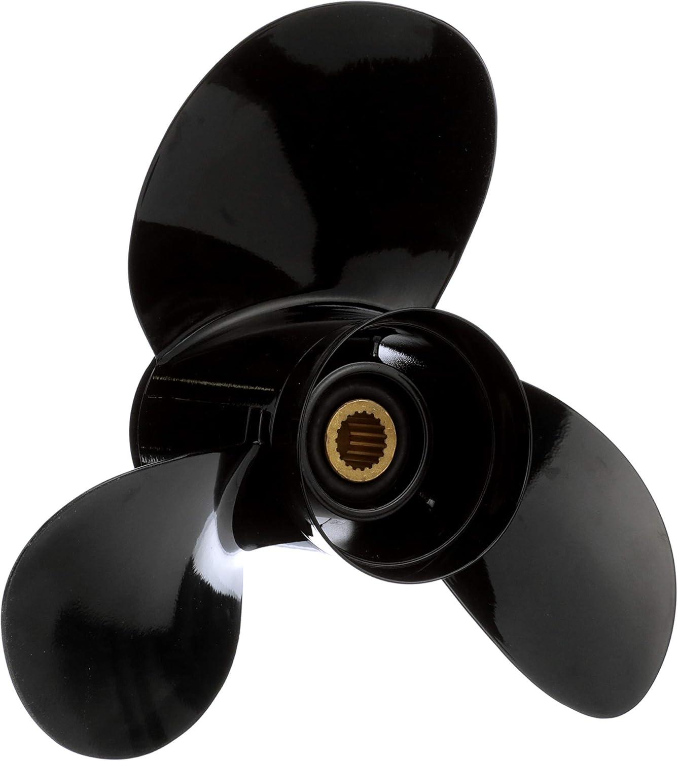 imageQuicksilver Black Diamond Bravo Two Propeller Black Finish 188 dia x 17 pitch Left Hand