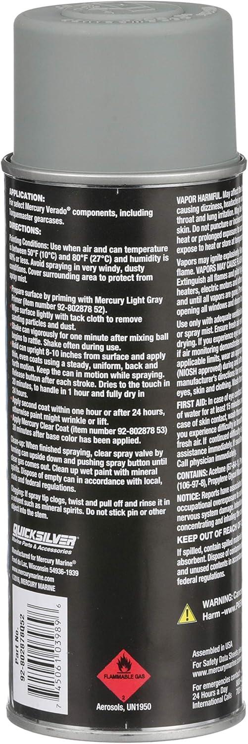 imageQuicksilver Spray Paint for Mercury EnginesLight Gray Primer