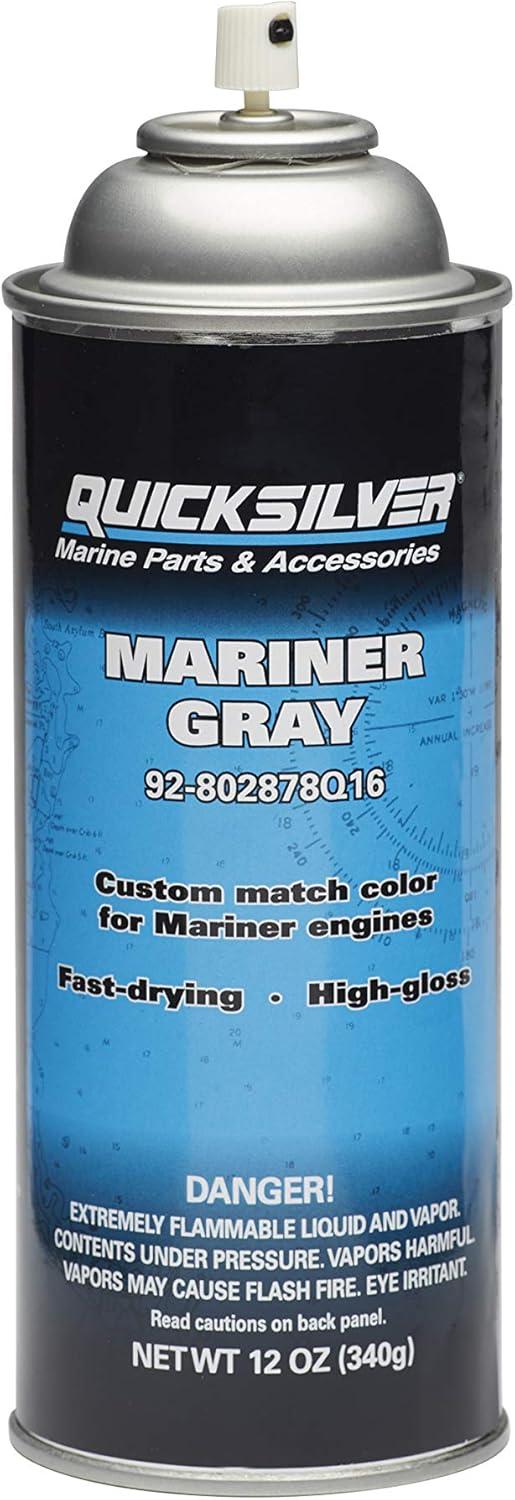 imageQuicksilver Spray Paint for Mercury EnginesMariner Gray