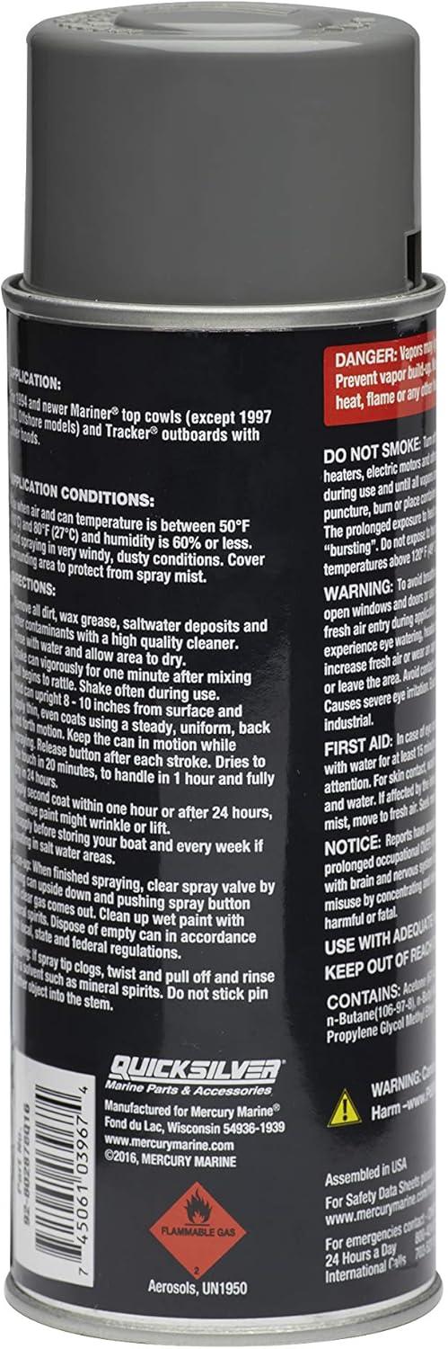 imageQuicksilver Spray Paint for Mercury EnginesMariner Gray