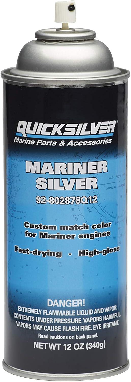 imageQuicksilver Spray Paint for Mercury EnginesMariner Silver