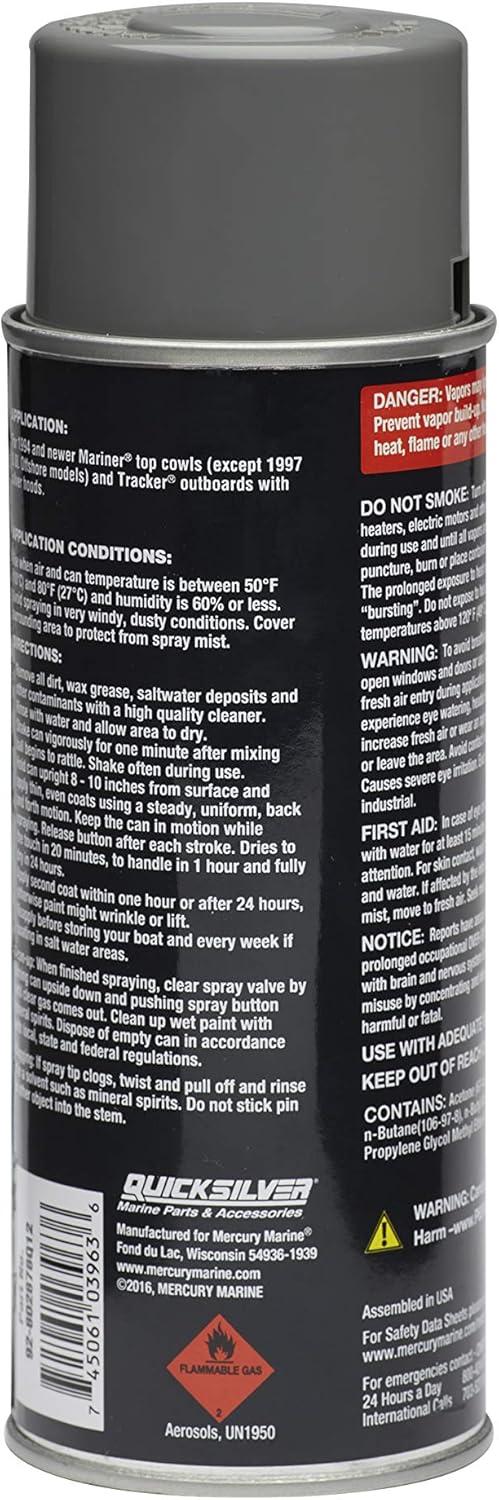 imageQuicksilver Spray Paint for Mercury EnginesMariner Silver