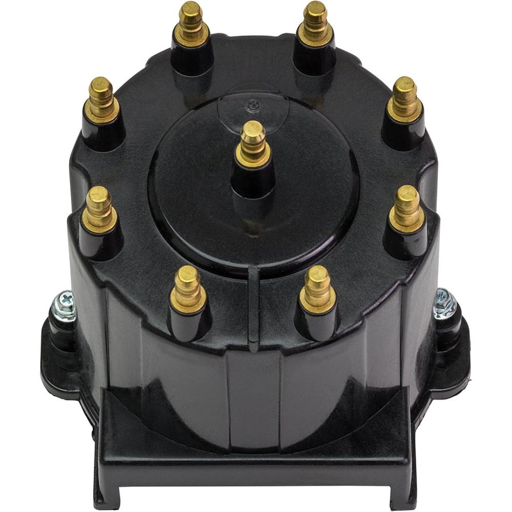 imageQuicksilver 808483T3 Distributor Cap Kit for Marinized V8 Engines by General Motors wDelco HEI Ignition Systems Except MPI Engines wECM 555 Connections