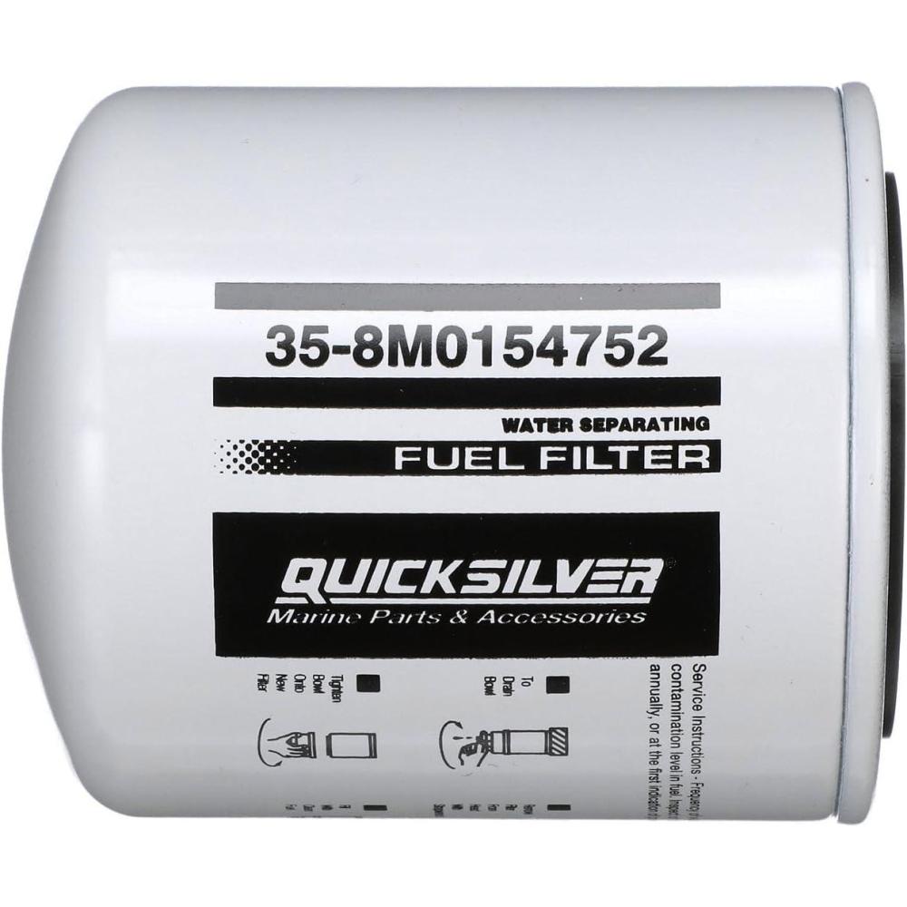 imageQuicksilver 8M0154752 Water Separating Fuel Filter for Select Yamaha Outboards