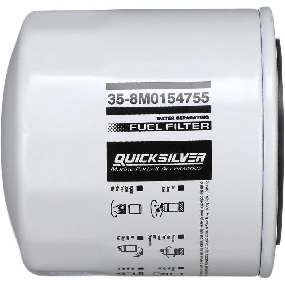 imageQuicksilver 8M0154755 Water Separating Fuel Filter for Various Marine Engines