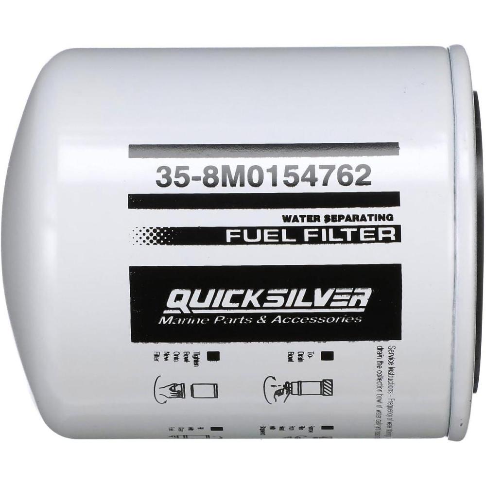 imageQuicksilver 8M0154762 Water Separating Fuel Filter for Various Marine Engines