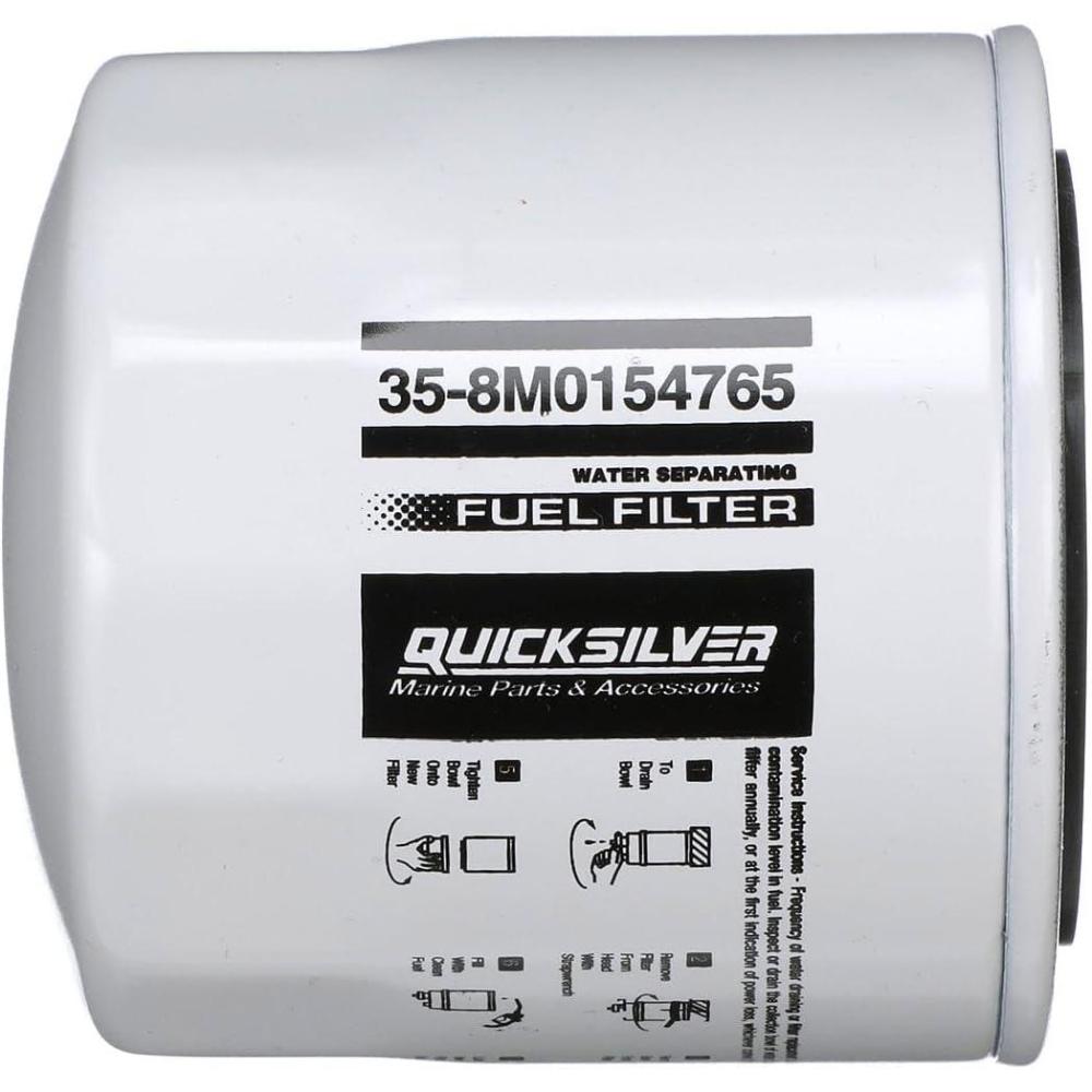 imageQuicksilver 8M0154765 Water Separating Fuel Filter for Various Marine Engines