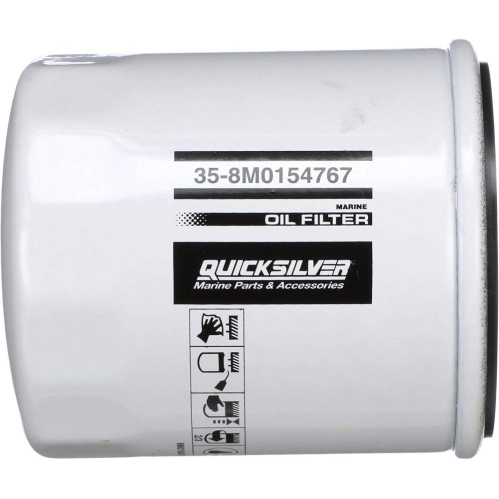 imageQuicksilver 8M0154767 20 Micron Oil Filter for Various Marine Engines